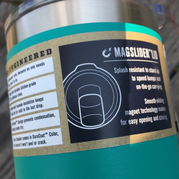 Last one!!! NWT LIMITED ED AQUIFER BLUE YETI 20 OZ RAMBLER - Picture 3 of 3